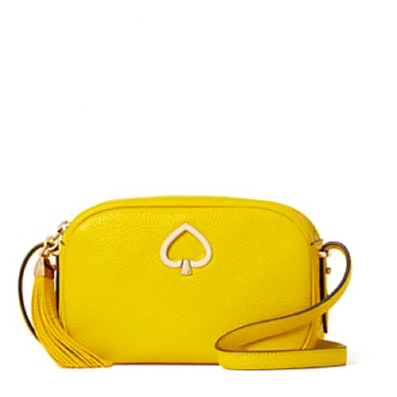New Kate Spade Kourtney Camera Bag In Chartreuse